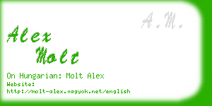 alex molt business card